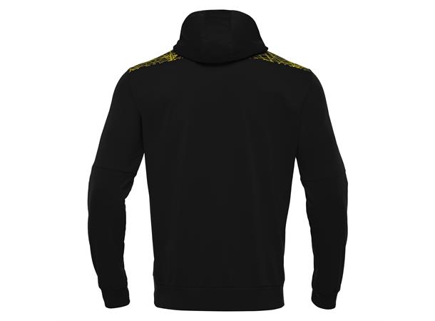 Ishtar Hoody 1/4 Zip Top SORT/GUL XL Treningsgenser med hette - Unisex 