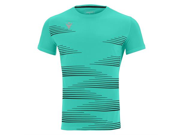 Ivan Shirt TRQ/BLK L Teknisk løpe t-skjorte til herre 