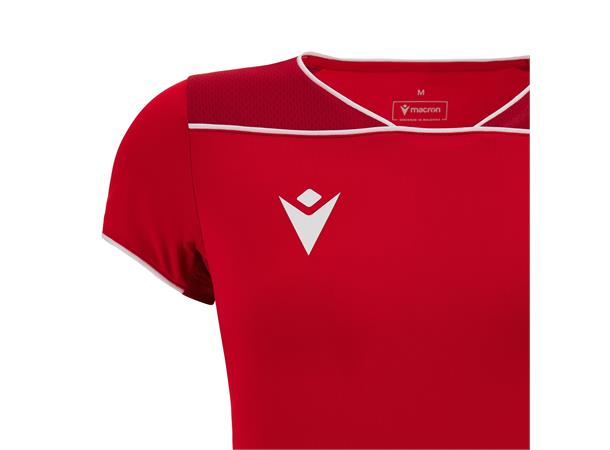 Steel Eco Womans Shirt RED/WHT M Teknisk spillerdrakt i ECO-tekstil 